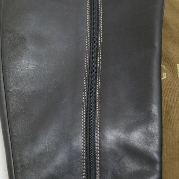 Gucci Interlocking G Logo Leather Boots Black US 8.5 / 39 EU - Picture 3 of 7